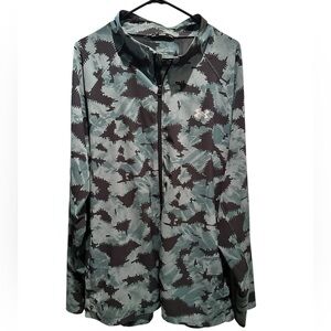 Under Armour UA Storm Technology Blue and Black Camo Jacket Heatgear